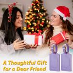 Travelambo Faux Leather Luggage Tags - 2 Pack