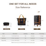 Voytra 3-Piece Carry-On Luggage Set with TSA Lock