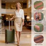 Voytra TSA Lock Carry-On Luggage Set, Green