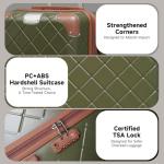 Voytra TSA Lock Carry-On Luggage Set, Green