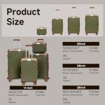 Voytra TSA Lock Carry-On Luggage Set, Green