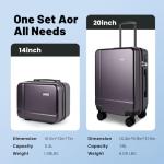 Voytra Lightweight 2-Piece Luggage Set with TSA Lock