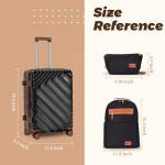 Rosamo 3-Piece Expandable Luggage Set with TSA Lock