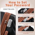 Rosamo Expandable Luggage Set with TSA Locks