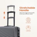 Rosamo 3-Piece Hardside Luggage Set with Locks