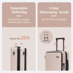 Rosamo 3-Piece Expandable TSA Luggage Set