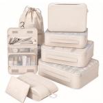 8-Piece Travel Packing Cubes Set with Extras