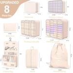 8-Piece Travel Packing Cubes Set with Extras