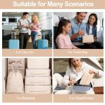 8-Piece Travel Packing Cubes Set with Extras