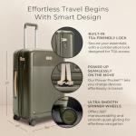 Briggs & Riley Olive Expandable Spinner Luggage