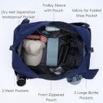 Kookoomia Waterproof Gym Duffle Bag with Shoe Compartment
