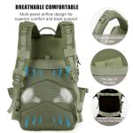Large 50L Tactical Backpack - Water Resistant Rucksack