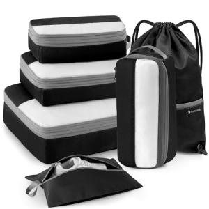 Kookoomia Packing Cubes Set for Travel, Black