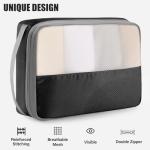 Kookoomia Packing Cubes Set for Travel, Black