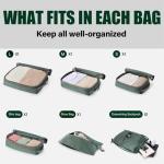 Kookoomia 6 Compression Packing Cubes Set