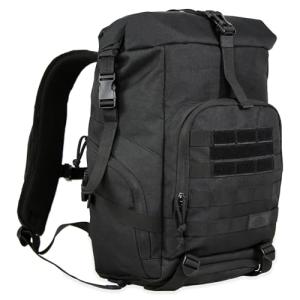 Expandable Water-Resistant Roll-Top Backpack 30L-36L