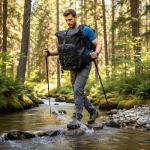 Expandable Water-Resistant Roll-Top Backpack 30L-36L