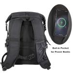 Expandable Water-Resistant Roll-Top Backpack 30L-36L