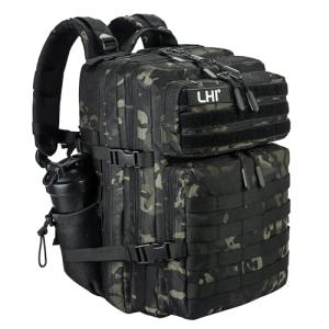 LHI Tactical 45L Military Backpack - Black