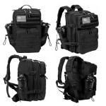 LHI 25L Tactical Military Backpack - Black