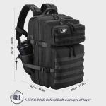 45L Military Tactical Backpack with Shoe Compartment