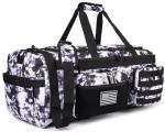 LHI 50L Tactical Duffle Bag - Black and White