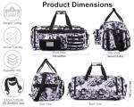LHI 50L Tactical Duffle Bag - Black and White
