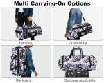 LHI 50L Tactical Duffle Bag - Black and White