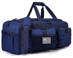 LHI 50L Tactical Duffle Backpack - Blue