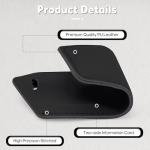 Travelambo Black Luggage Tags 2-Pack - Privacy Protection