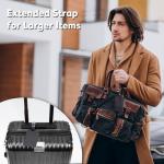 Travelambo Black Luggage Tags 2-Pack - Privacy Protection