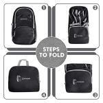 ZOMAKE 30L Lightweight Packable Black Backpack