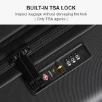 LEVEL8 TSA Luggage Lock Carry-On Suitcase, 20 Inch