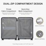 LEVEL8 TSA Luggage Lock Carry-On Suitcase, 20 Inch