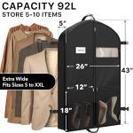 Heavy Duty Travel Garment Bag with Pockets