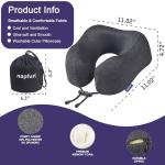 Napfun Memory Foam Travel Neck Pillow - Black