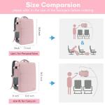 Taygeer TSA-Approved Backpack for Women, Pink