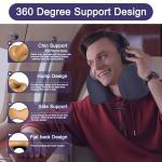 Napfun Memory Foam Travel Neck Pillow - Black