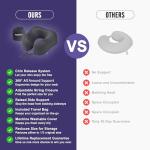 Napfun Memory Foam Travel Neck Pillow - Black