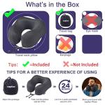 Napfun Memory Foam Travel Neck Pillow - Black