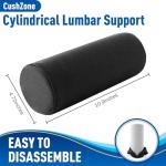 CushZone Memory Foam Lumbar Roll Support Pillow