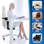 CushZone Memory Foam Lumbar Roll Support Pillow