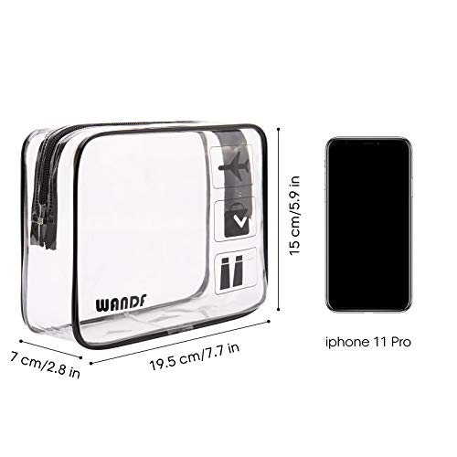 WANDF TSA Approved 2-Pack Travel Toiletry Bags