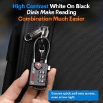 TSA Approved Resettable Cable Luggage Locks