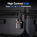 SURE LOCK TSA Approved Luggage Locks - 2 Pack