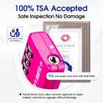 TSA Approved 4-Digit Combination Luggage Lock - Pink