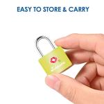 4 Pack TSA Approved Brass Travel Luggage Locks
