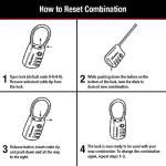 Master Lock TSA Luggage Locks - Set Your Own Combo