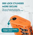 Anvil TSA 4-Digit Luggage Locks, Orange (2-Pack)