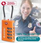 Anvil TSA 4-Digit Luggage Locks, Orange (2-Pack)